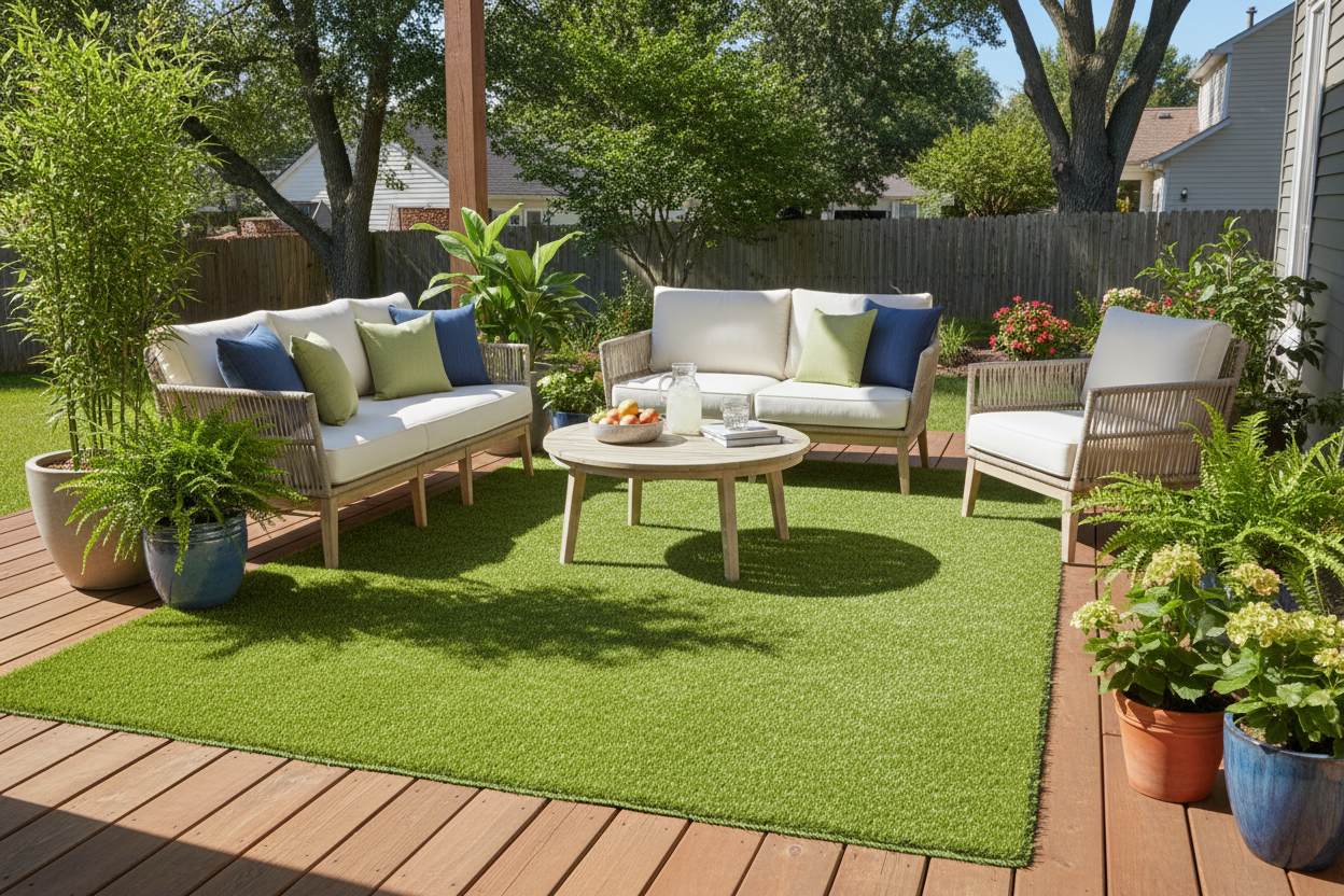 Artificial Grass & Turf Indoor/Outdoor Rugs