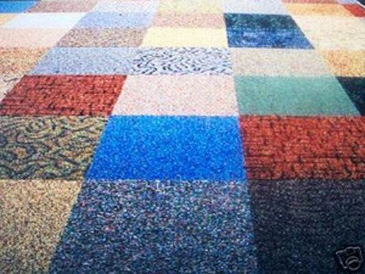 Assorted Carpet Tiles – 19.75" x 19.75" Random Mix – 20 Tiles (54.18 sq ft) – Peel & Stick
