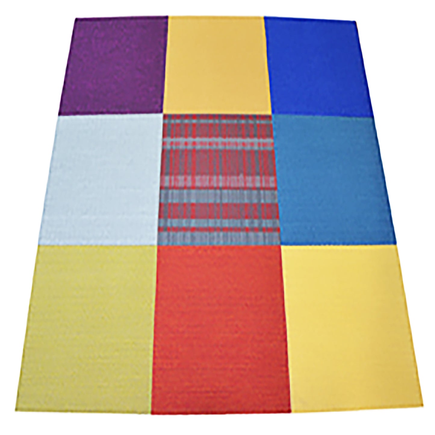 Bright Assorted Carpet Tiles – 24" x 24" Color Mix – 12 Tiles (48 sq ft) – Peel & Stick