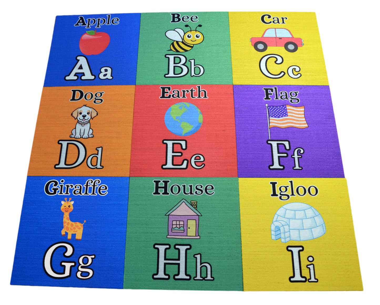 Alphabet Kids Carpet Tiles – 26‑Piece A–Z Educational Set (18" x 18") – Classroom & Playroom Flooring