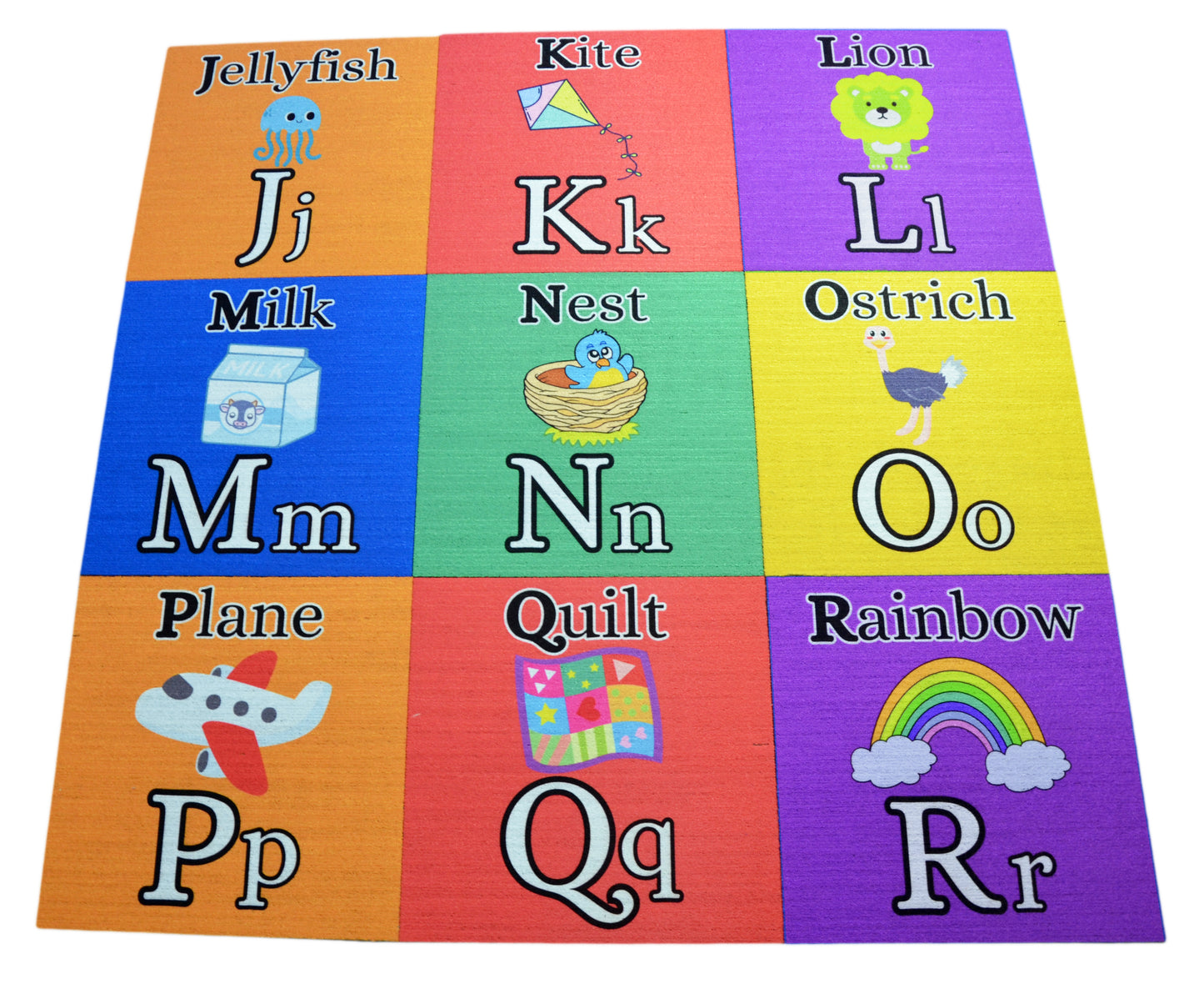 Alphabet Kids Carpet Tiles – 26‑Piece A–Z Educational Set (18" x 18") – Classroom & Playroom Flooring