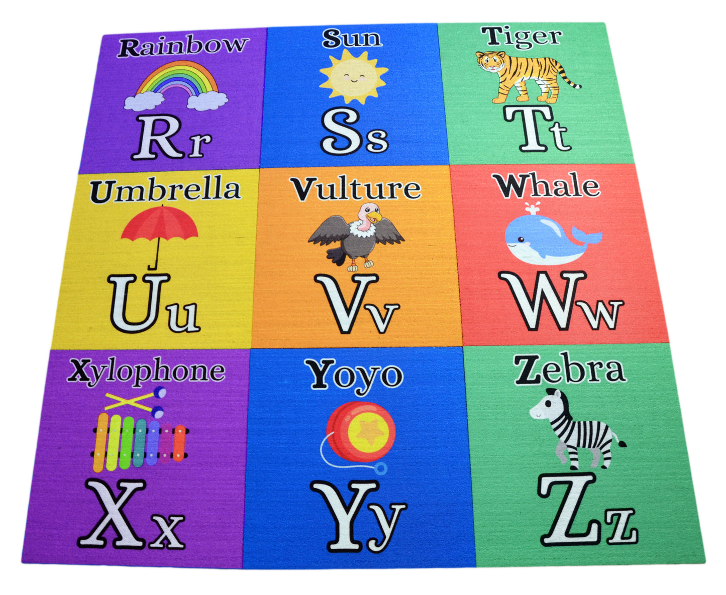 Alphabet Kids Carpet Tiles – 26‑Piece A–Z Educational Set (18" x 18") – Classroom & Playroom Flooring