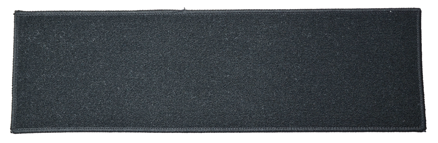 Solid Black Low‑Profile Non‑Slip Stair Treads – Peel & Stick | Set of 15 (30" x 9")
