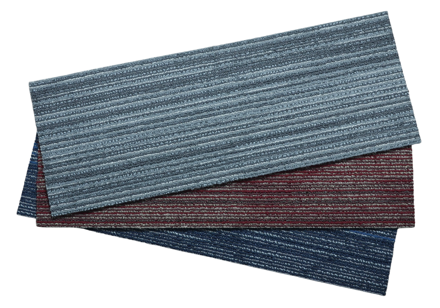 Assorted Carpet Stair Treads – Set of 15 | Non‑Slip Peel & Stick | Made in USA