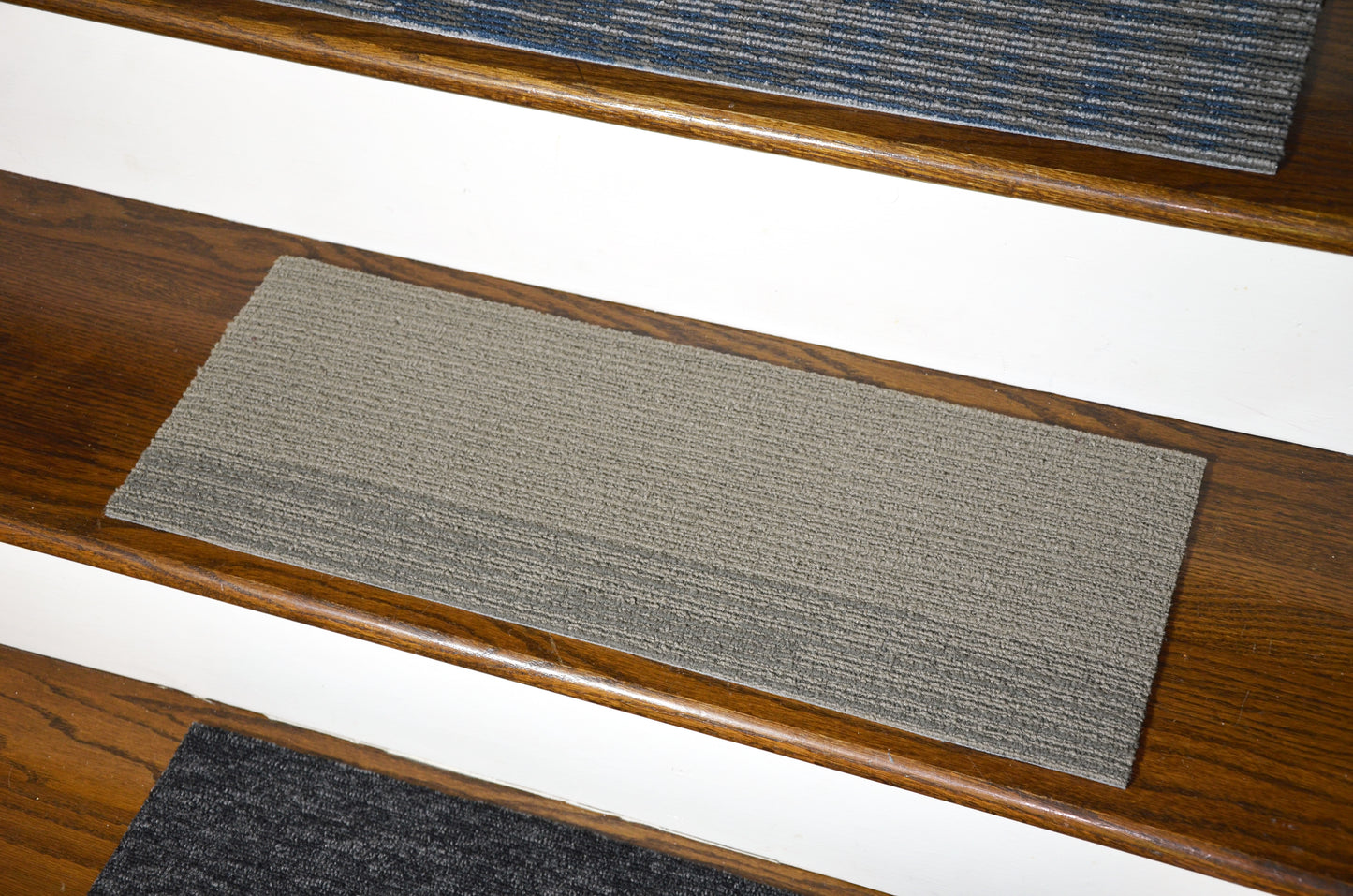 Assorted Carpet Stair Treads – Set of 15 | Non‑Slip Peel & Stick | Made in USA