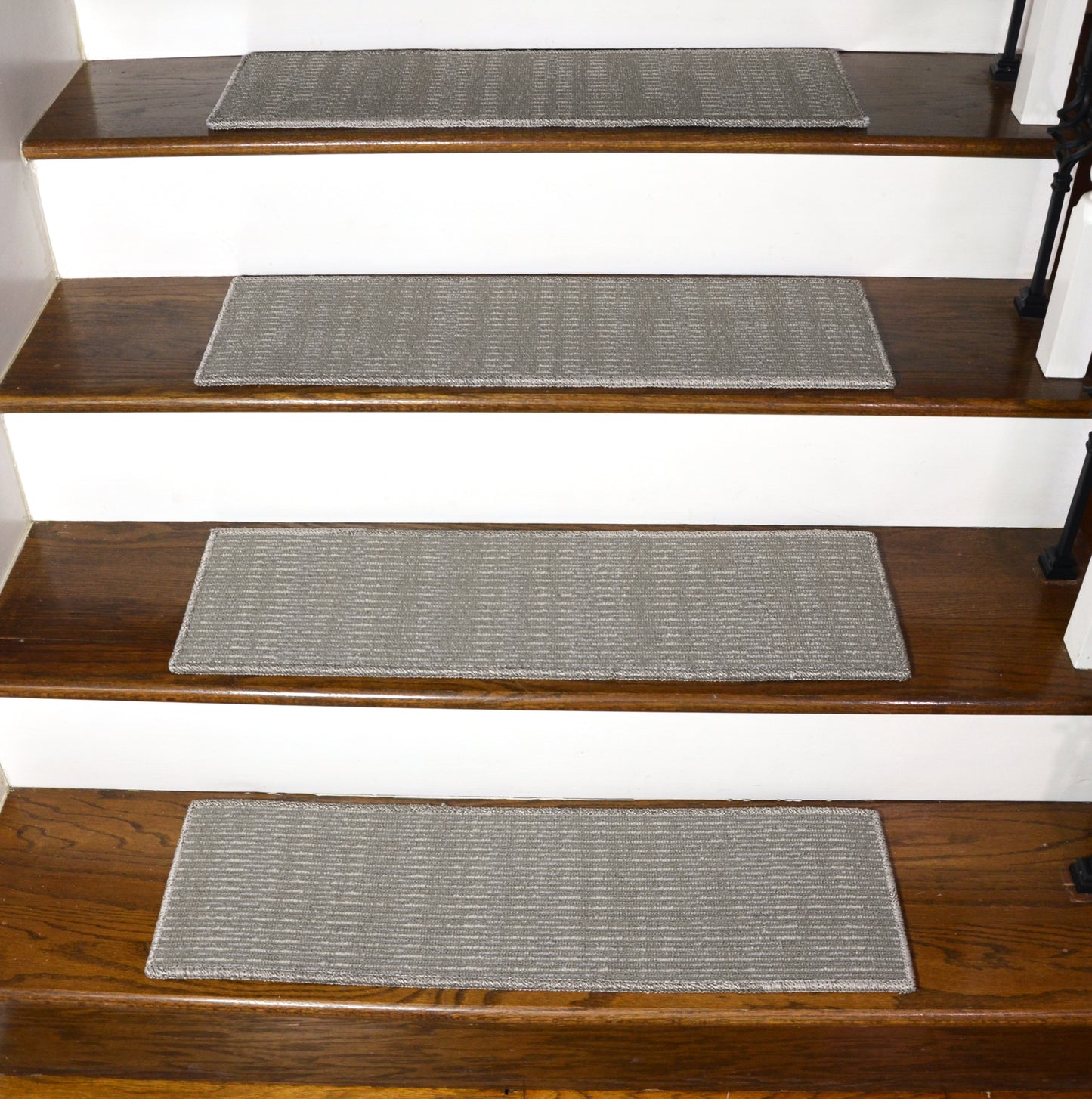 Stoneweave Multi‑Tone Geometric Stair Treads – Peel & Stick | Set of 15 (30" x 9")