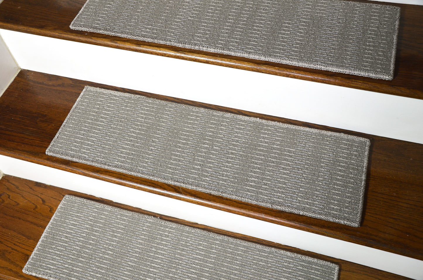 Stoneweave Multi‑Tone Geometric Stair Treads – Peel & Stick | Set of 15 (30" x 9")