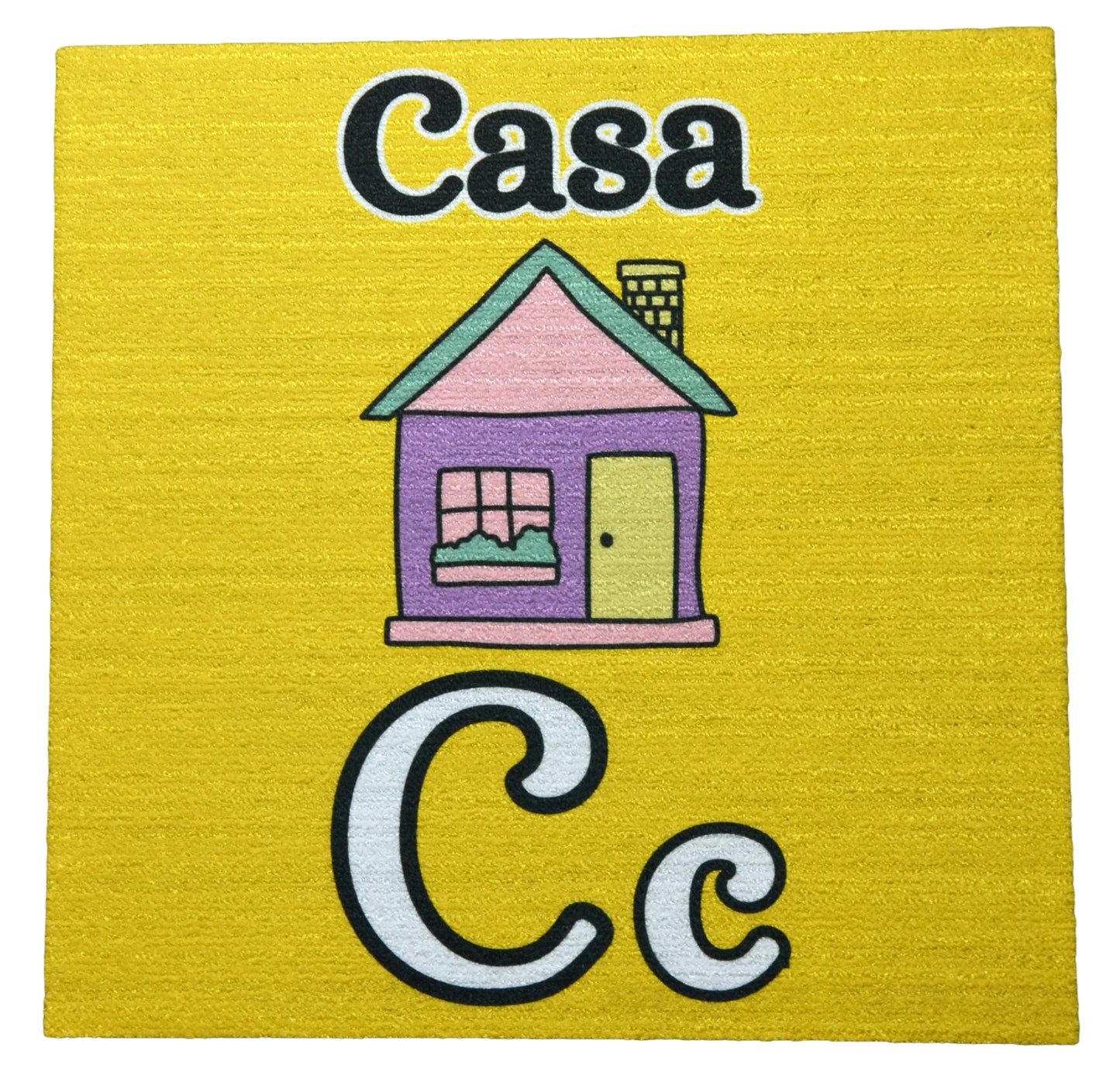 Tread Haven Spanish Alphabet Carpet Tiles – 27‑Piece Set, 18"x18" Non‑Adhesive Tiles – Covers 60.75 Sq Ft