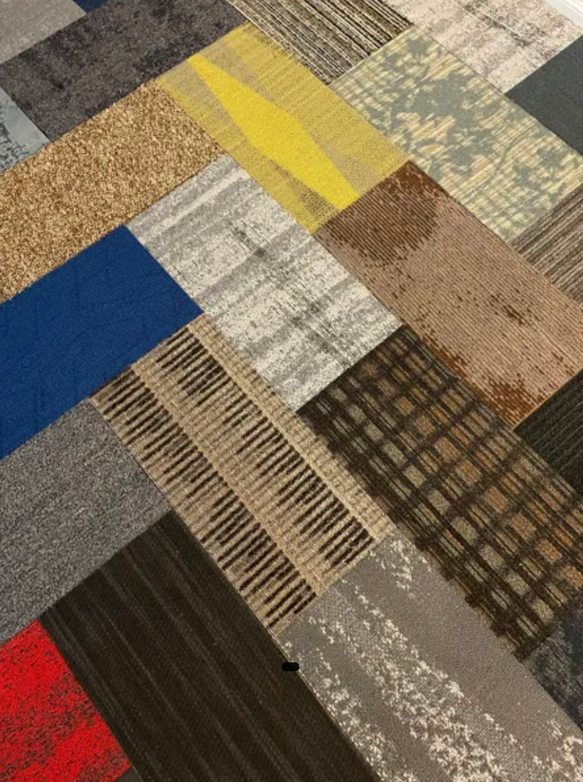 Assorted Carpet Tiles – 24" x 12" Random Mix – 24 Tiles (48 sq ft) – Peel & Stick DIY Flooring