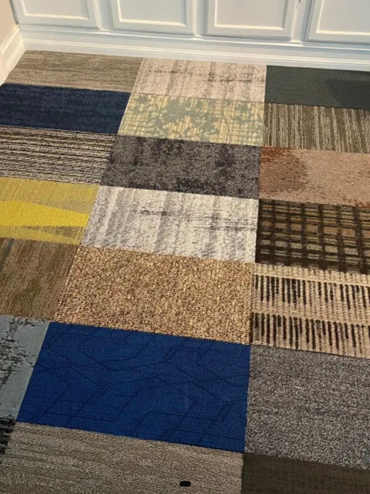 Assorted Carpet Tiles – 24" x 12" Random Mix – 24 Tiles (48 sq ft) – Peel & Stick DIY Flooring