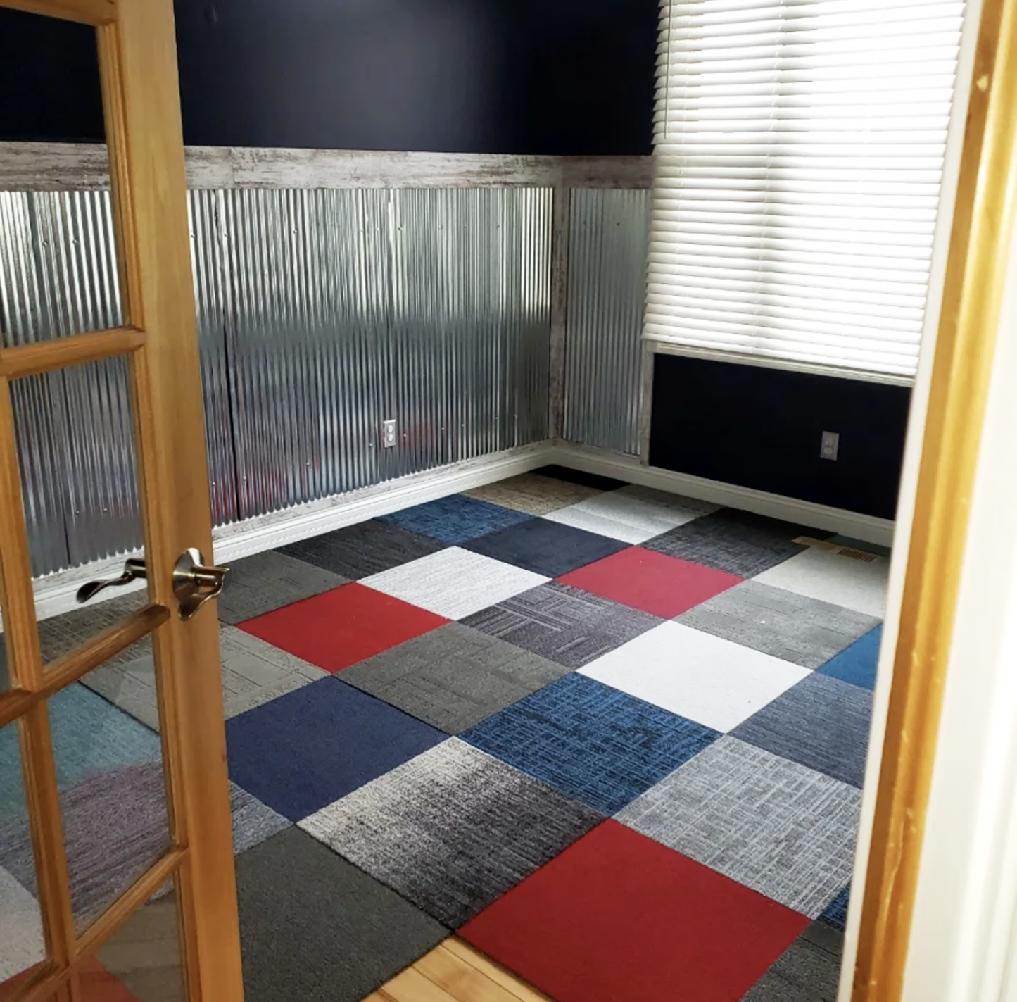 Assorted Carpet Tiles – 24" x 24" Random Mix – Peel & Stick – 50 Tiles (200 sq ft) – Ships in 3 Boxes