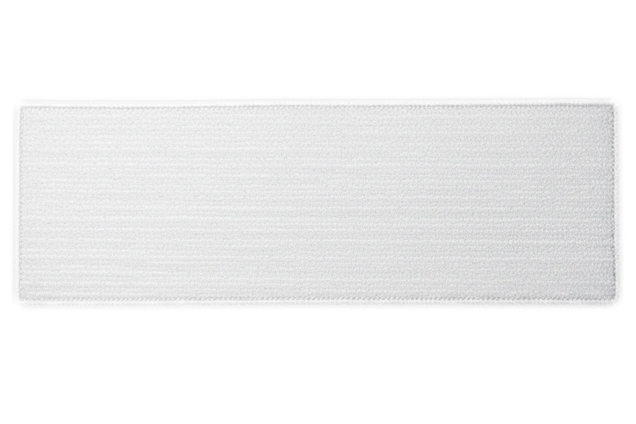 Snowfall White Low‑Profile Non‑Slip Stair Treads – Peel & Stick | Set of 15 (30" x 9")