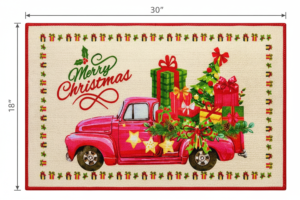 Christmas Door Mat Infographic