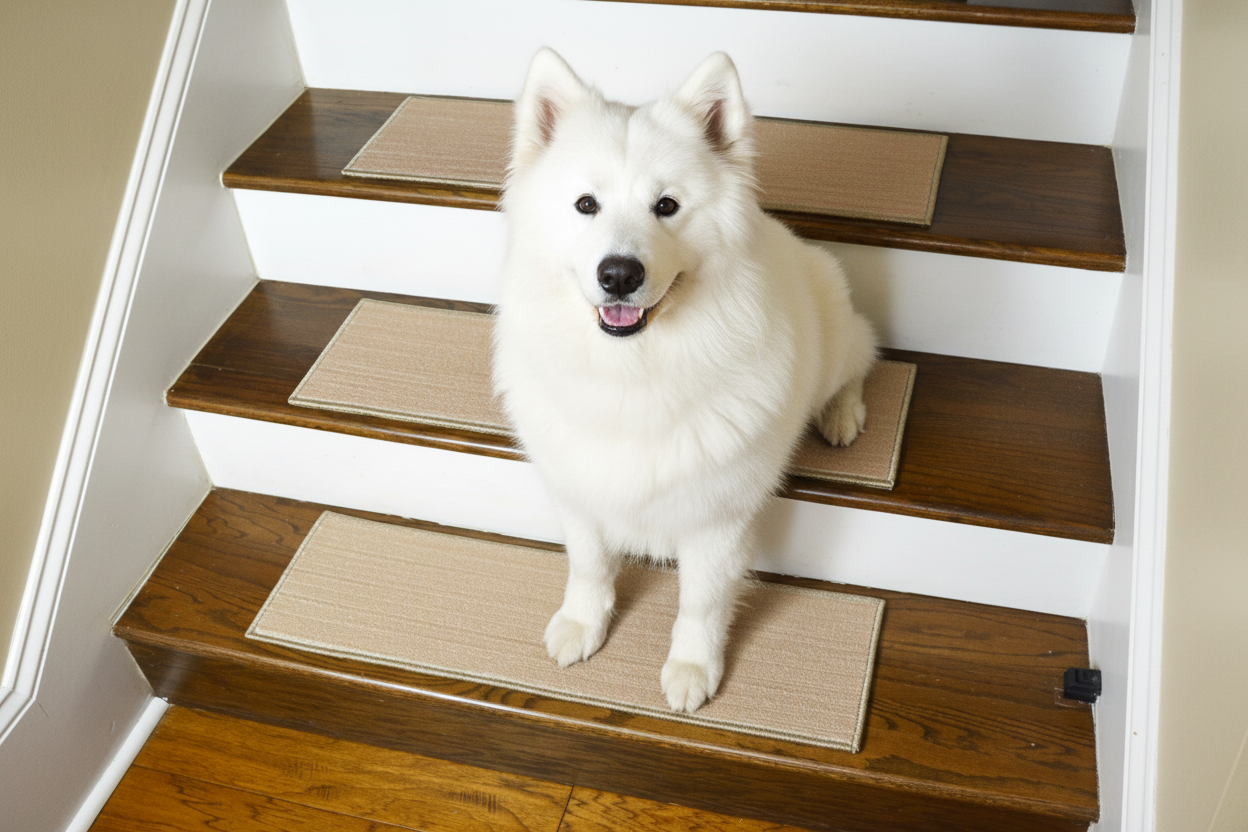 Cream Stair Treads - White Dog Lifestyle