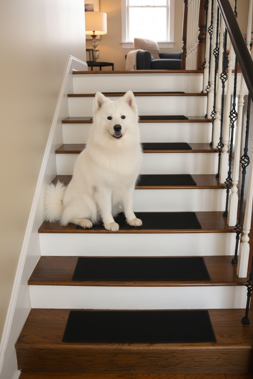 Dark Charcoal Treads - Correct Width - White Dog
