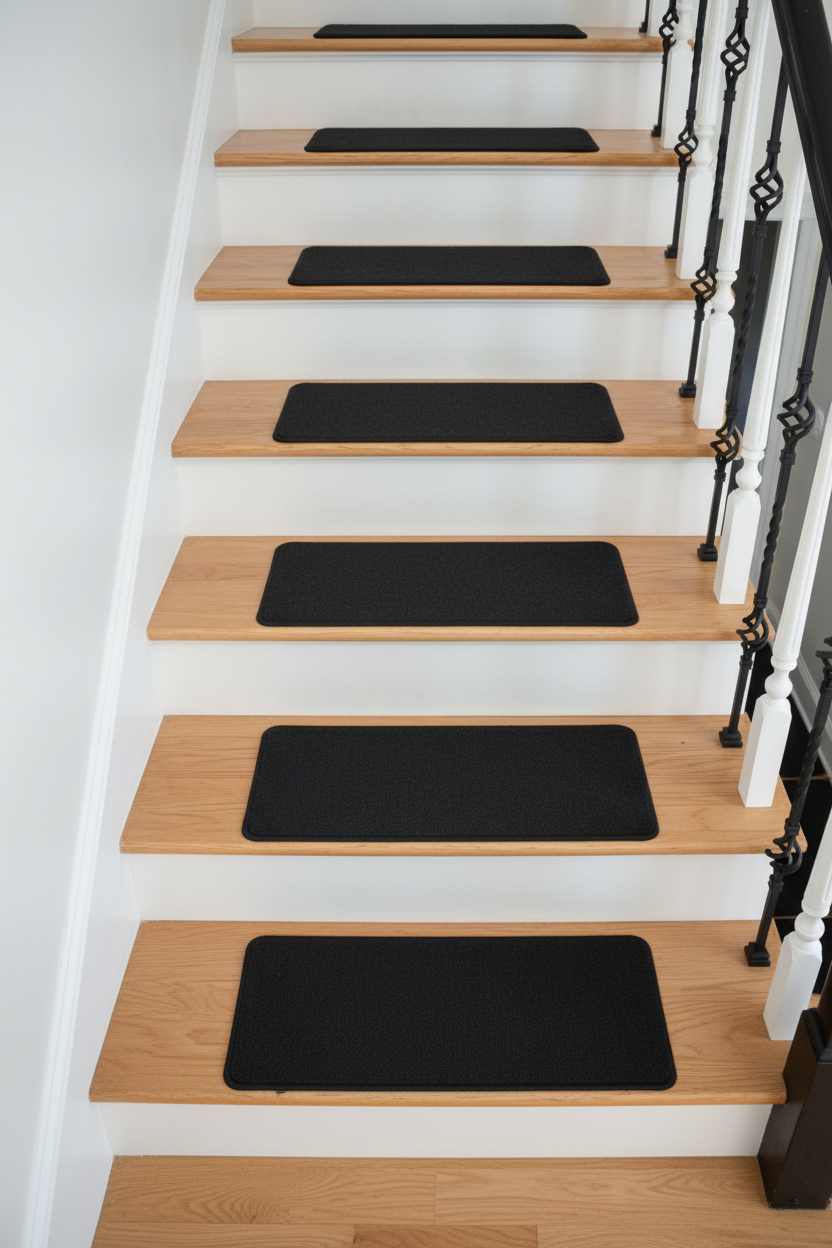 Dark Charcoal Treads - Light Maple Wood