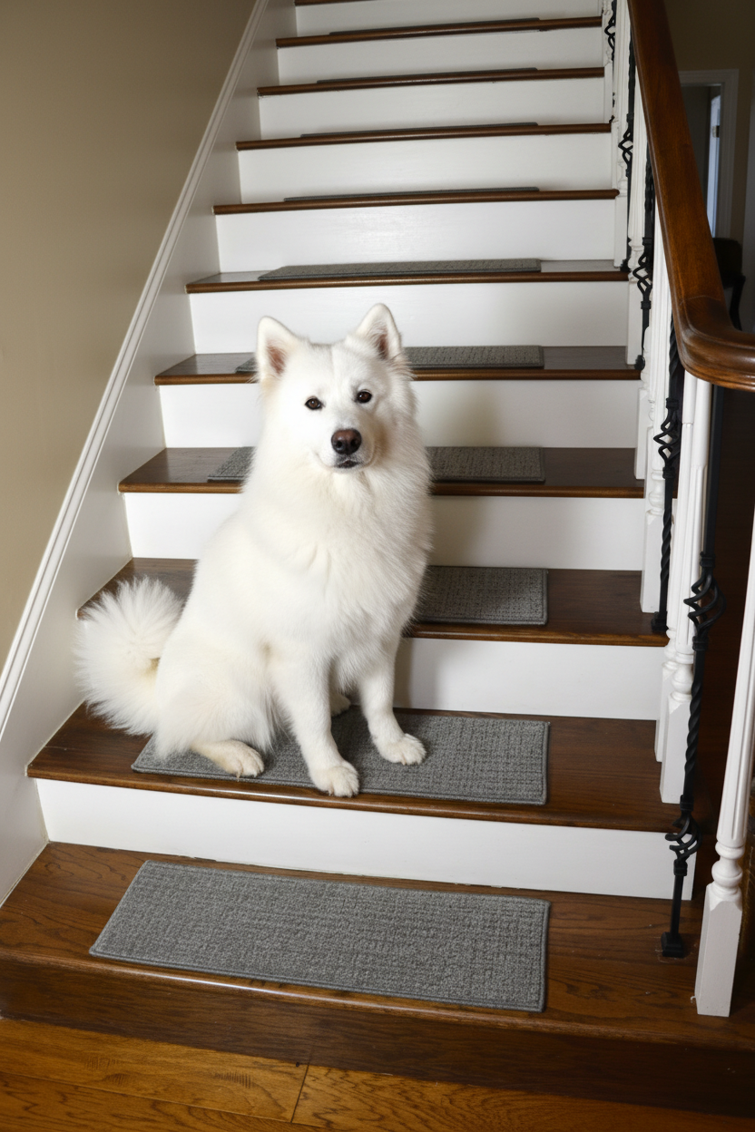 Gray Patterned Treads - White Dog Lifestyle