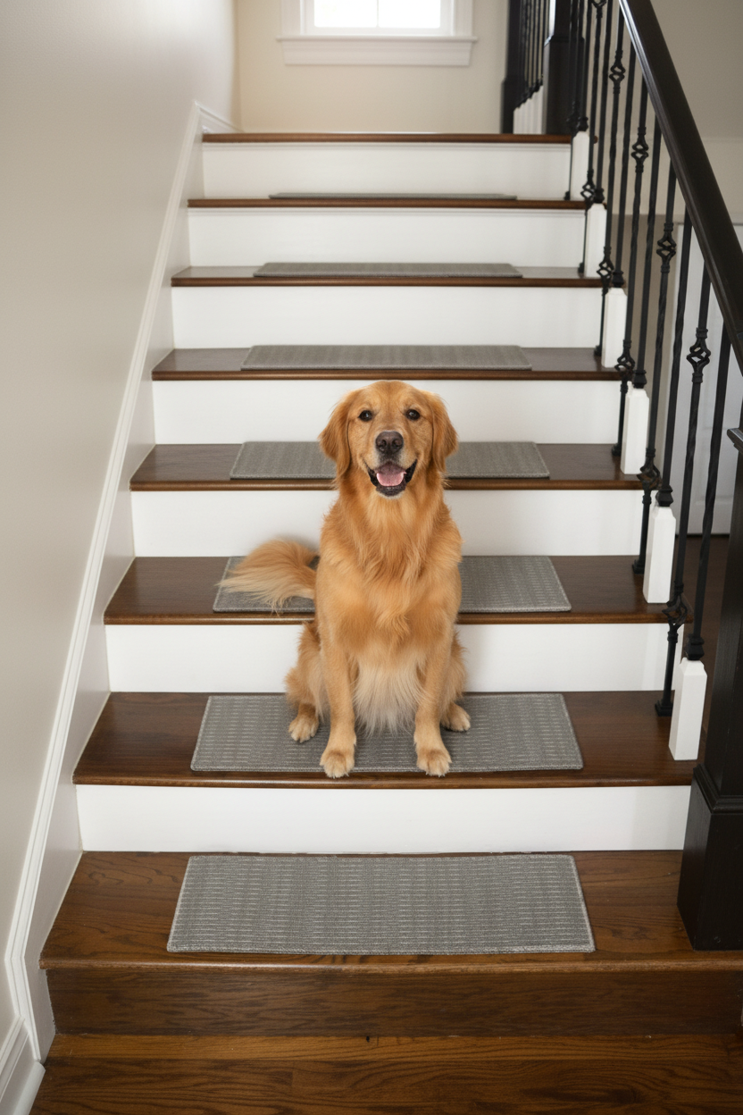 Gray Textured Treads - Dog Lifestyle