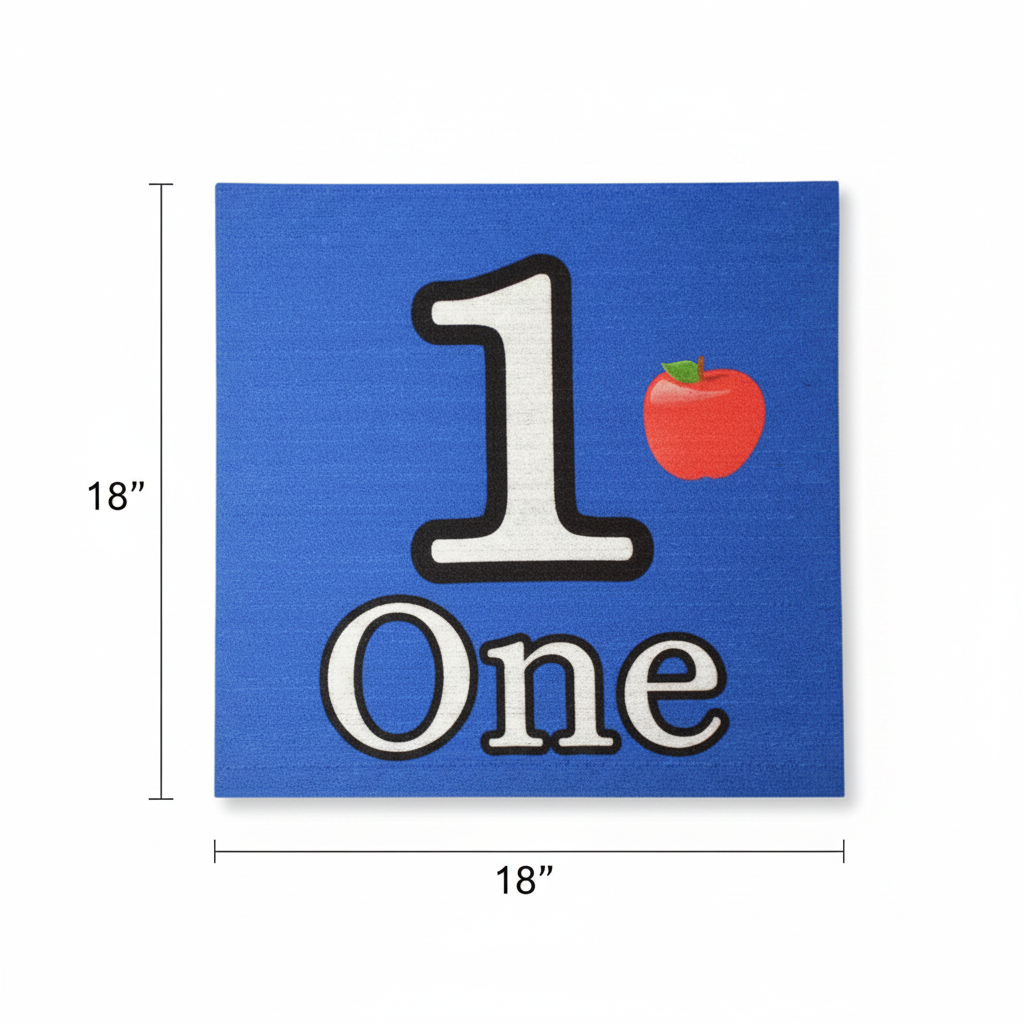 Numbers Kids Carpet Tile Infographic