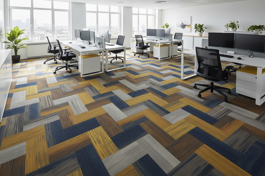 Office Rectangular Carpet Tile Lifestyle Scene
