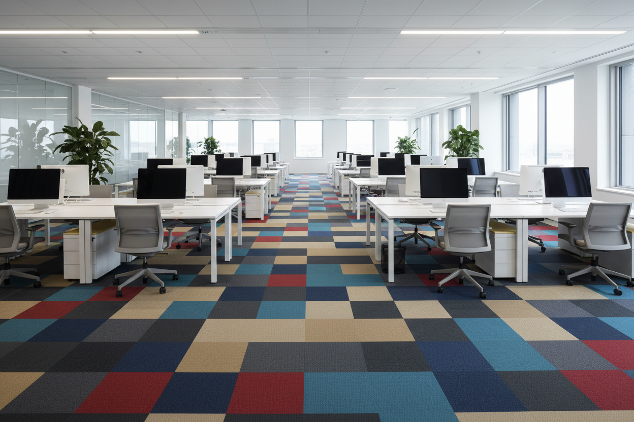 Office Wall-to-Wall Carpet Tile Scene