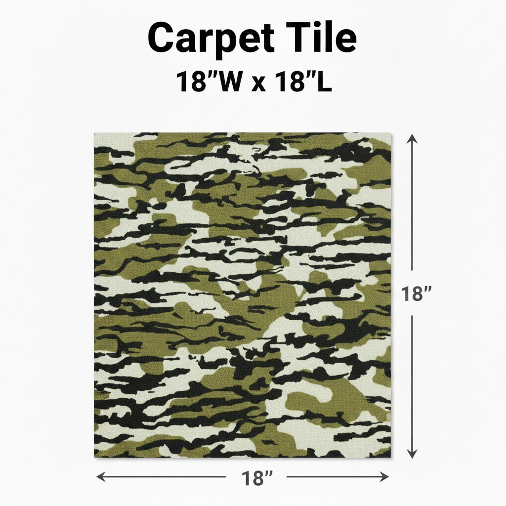 Square Carpet Tile Infographic