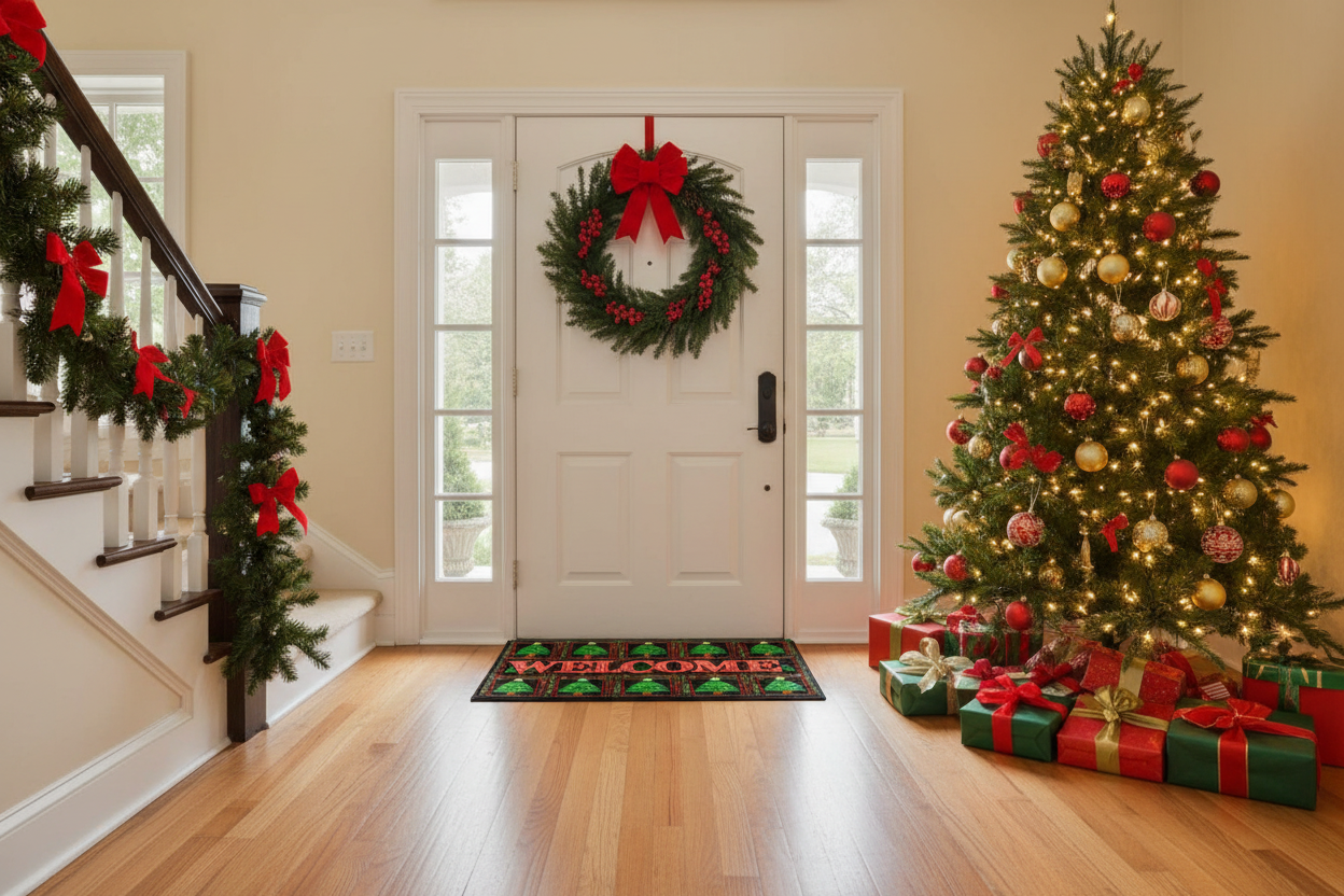 Welcome Christmas Mat - Indoor Lifestyle